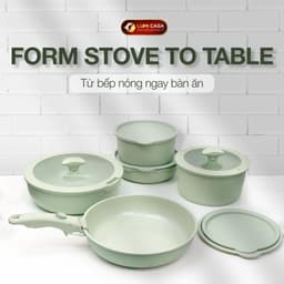 Combo nồi chảo chống dính 4