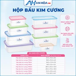 Hộp Nhựa Cao Cấp Siêu Mỏng (dạng bầu kim cương) 1
