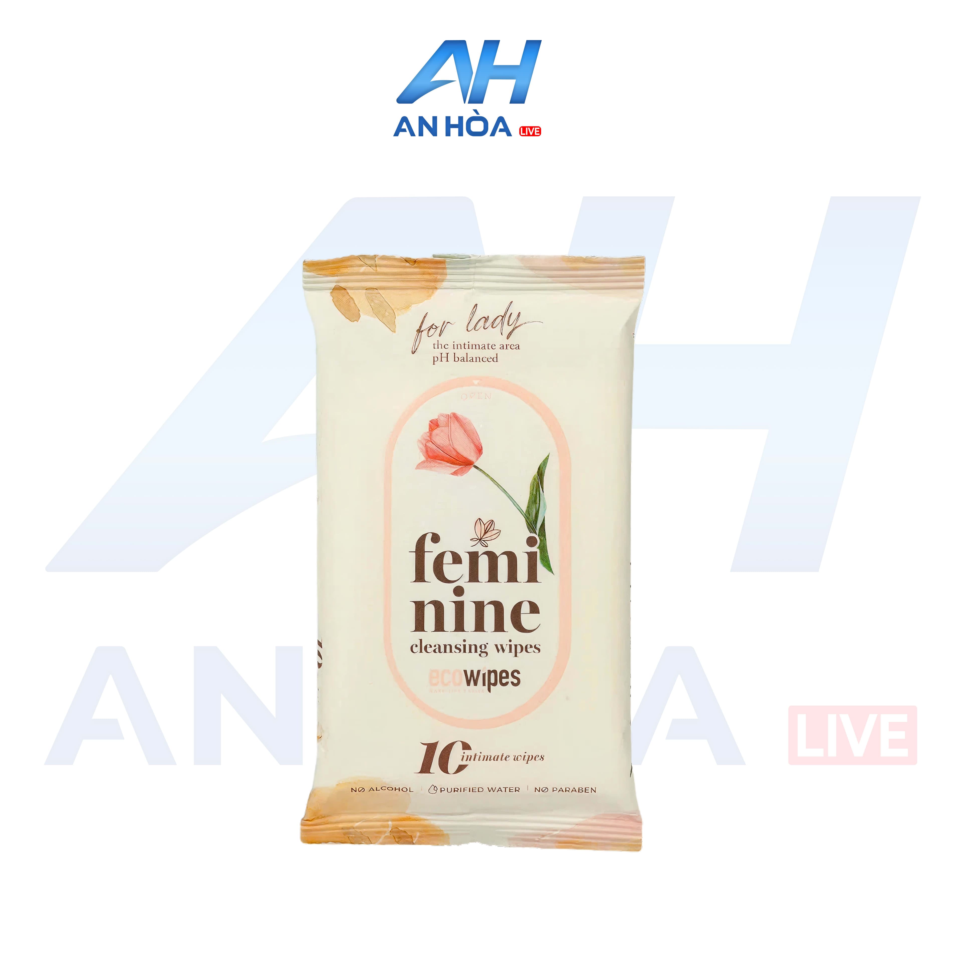 Khăn Ướt Vệ Sinh Vùng Kín Phụ Nữ Hương Hoa Daisy Dịu Nhẹ Gói 10 Tờ