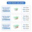 Hộp thực phẩm hai quai nhỏ 1500ml 3